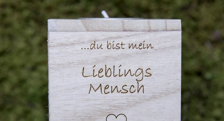 Teelichthalter Lieblingsmensch