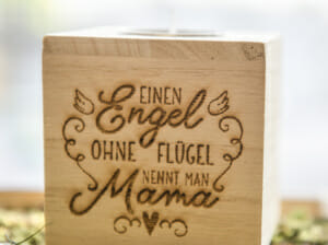 Teelichthalter Mama-Engel