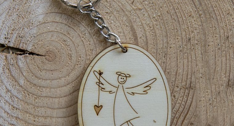 Schlüsselanhänger Schutzengel