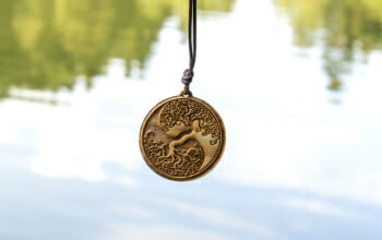 Halskette Yin Yang Lebensbaum