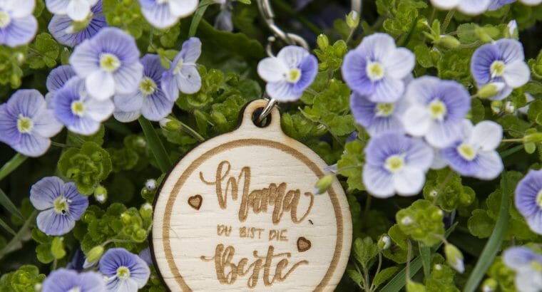 Schlüsselanhänger Mama du bist die Beste