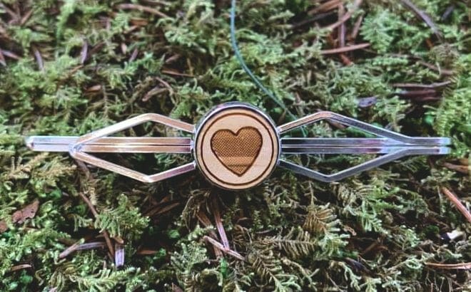Haarklammer Herz