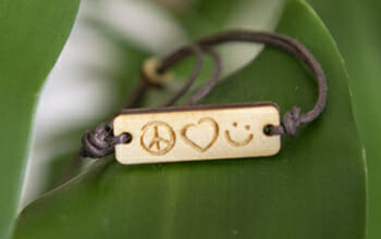 Armband-Mini Peace Love Happiness