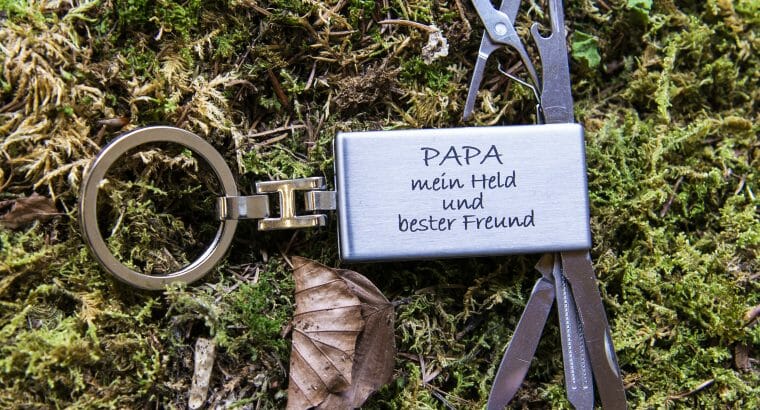 Schlüsselanhänger Papa mein Held