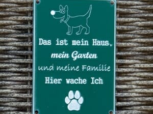 Hundetafel Hier wache ich