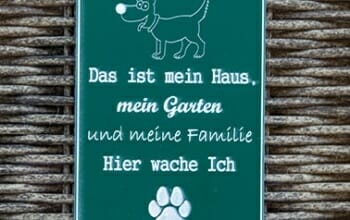 Hundetafel Hier wache ich