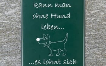 Hundetafel Ohne Hund leben