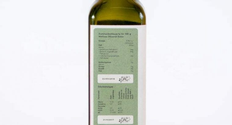 Olivenöl Güteklasse 1a aus Sizilien